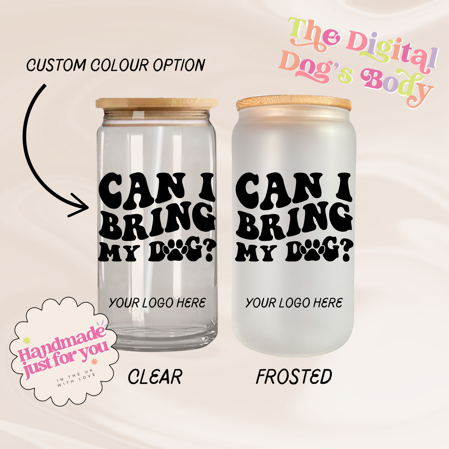 Can I Bring My Dog - 16oz Libbey Can