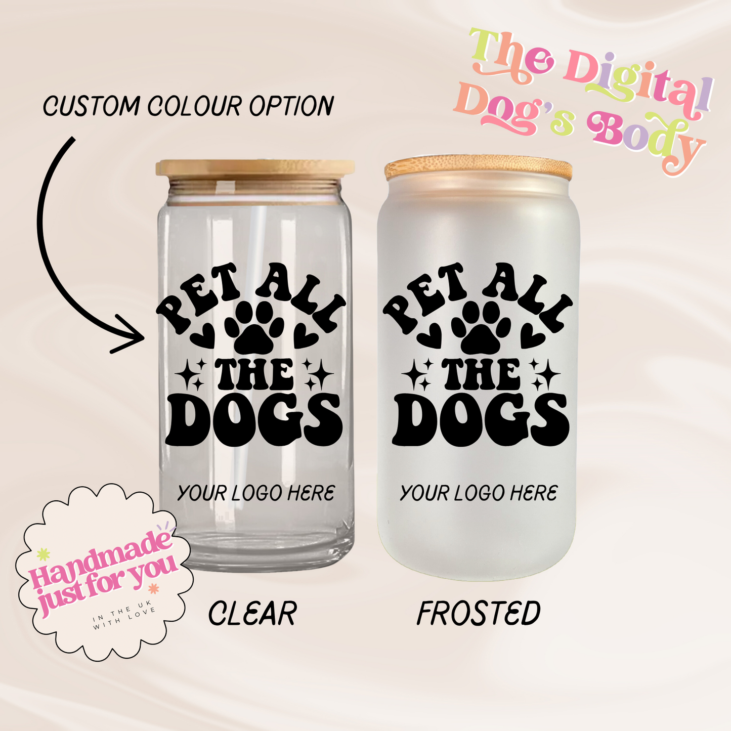 Pet All The Dogs - 16oz Libbey Can